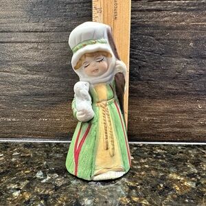 Vintage Ceramic Shepherd‎ Boy Bell